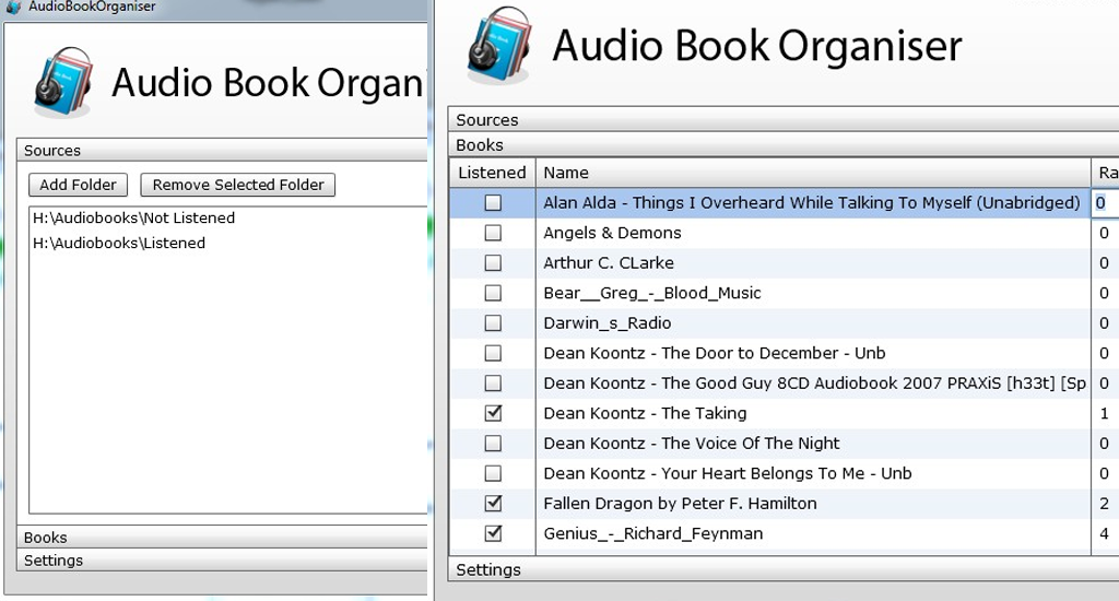 post header image for Audio Book Organiser (AIR, Mate, Flex 4)