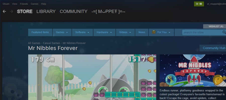 post header image for Mr Nibbles Forever - Launched on Steam