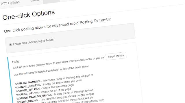 post cover image for Post To Tumblr - v6.16 - Templated Variables